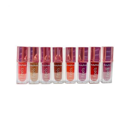Gloss Labial Lip Glaze Feels Ruby Rose HB-8227