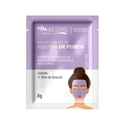 Máscara Facial Peel Off Redutora de Poros Max Love