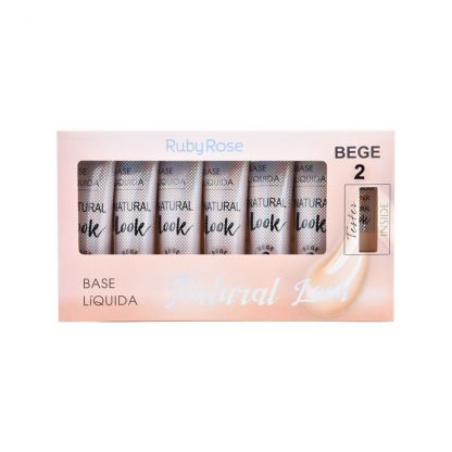 Base Líquida Natural Look Bege 2 Ruby Rose HB-8051-B2 Atacado