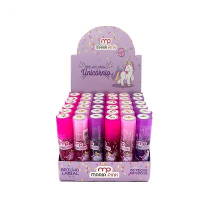 Brilho Labial Unicórnio Maria Pink MP-10012