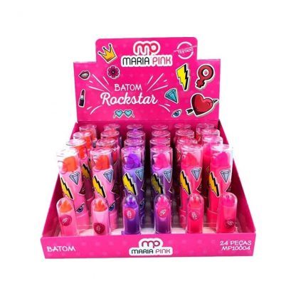 Batom Rockstar Maria Pink MP-10004 Atacado