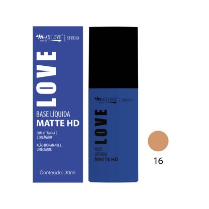 Base Líquida Matte HD Cor 16 Max Love