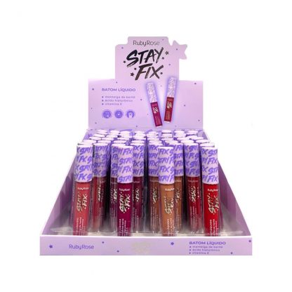 Batom Líquido Stay Fix Ruby Rose Grupo 1 HB-569-G1 Atacado