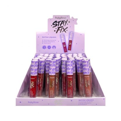 Batom Líquido Stay Fix Ruby Rose Grupo 2 HB-569-G2 Atacado