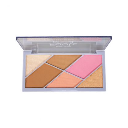 Paleta de Bronzer, Blush e Iluminador Feels Mood Ruby Rose HB-7528