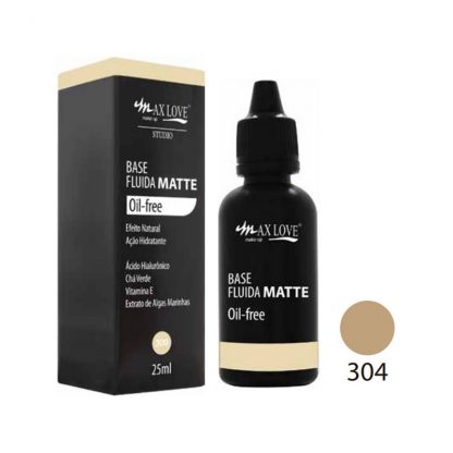 Base Fluida Matte Oil-Free Cor 304 Max Love