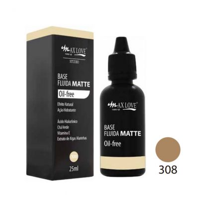 Base Fluida Matte Oil-Free Cor 308 Max Love