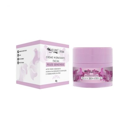 Creme Hidratante Facial Peles Sensíveis Max Love
