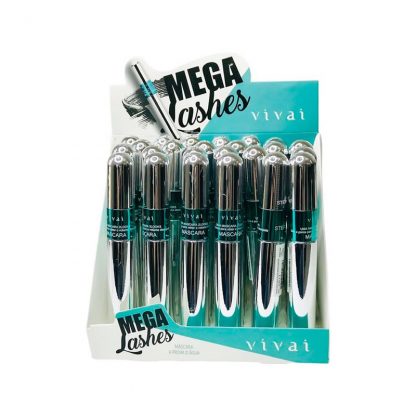 Máscara de Cílios Mega Lashes 2em1 Vivai V-2176 Atacado