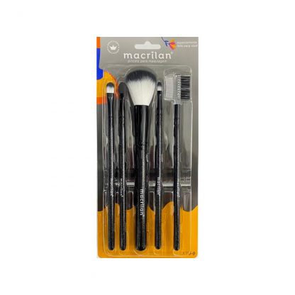 Kit de Pincel Macrilan KP5-9 Preto