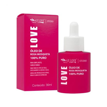 Óleo de Rosa Mosqueta Puro 30ml Max Love