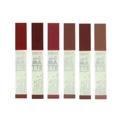 Batom Líquido Efeito Matte Cor B Pink 21 CS-2854-B Kit