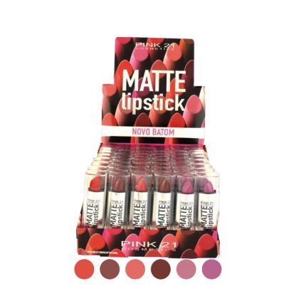 Batom Matte Cor A Pink 21 CS-3603-A Atacado