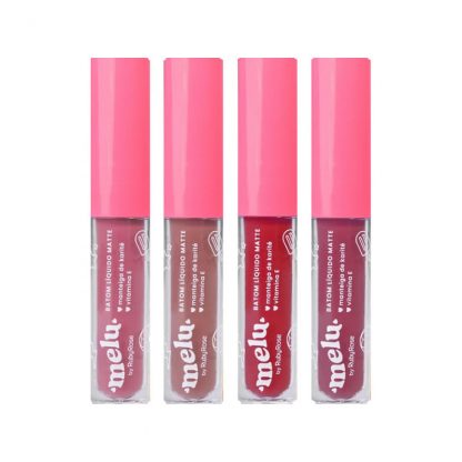 Batom Líquido Matte Melu by Ruby Rose RR-563-G1 Kit