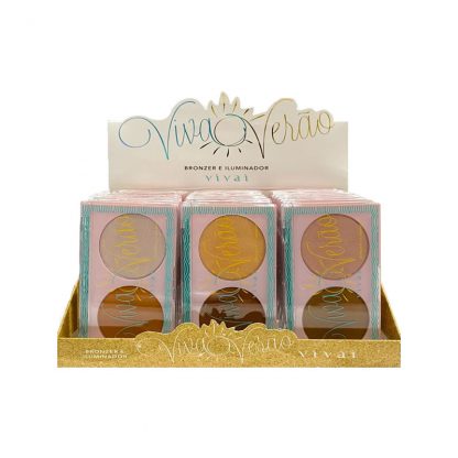 Viva Verão Bronzer e Iluminador Vivai V-1074 Atacado