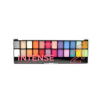 Paleta de Sombras e Glitter Intense Cor 2 Pink 21 CS-3552-2