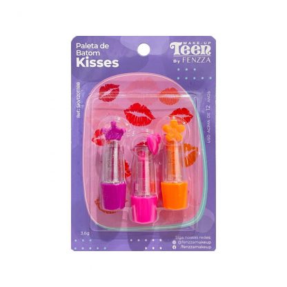 Paleta de Batom Kisses Teen Fenzza SKV-12011188