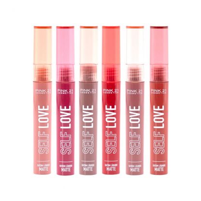 Batom Líquido Matte Self Love Cor A Pink 21 CS-3711-A Kit