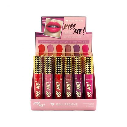 Batom Líquido Kiss Me Bella Femme BF-10102-A Atacado