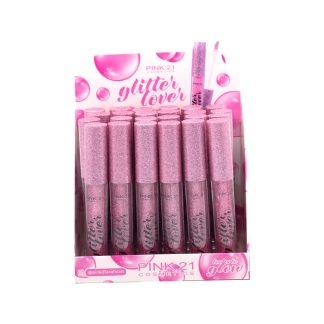 Lip Gloss Glitter Lover Rosa Pink 21 CS-3648 Atacado