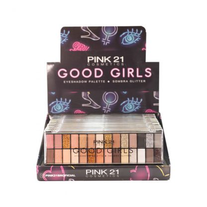 Paleta de Sombras Good Girls Cor B Pink 21 CS-2439-B Atacado