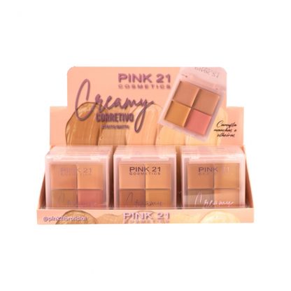 Paleta de Corretivo Creamy Pink 21 CS-3647 Atacado