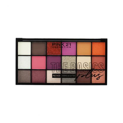 Paleta de Sombras e Glitter The Basics Plus Cor 2 Pink 21 CS-4024-2