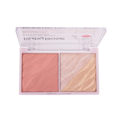 Paleta de Blush e Iluminador Cor 2 Ruby Rose HB-7533-2