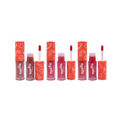 Sombra Batom e Blush 3em1 Grupo 1 Melu by Ruby Rose RR-1100-G1 Kit