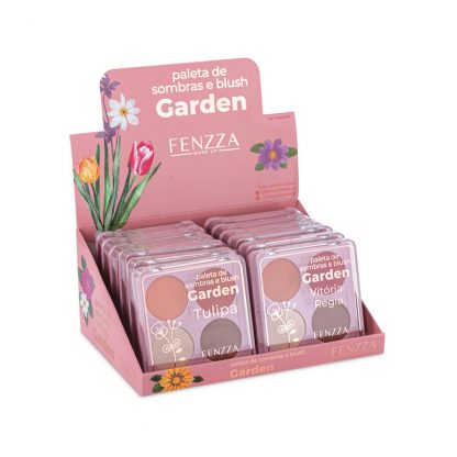 Paleta de Sombras e Blush Garden Fenzza FZMD-1018 Atacado