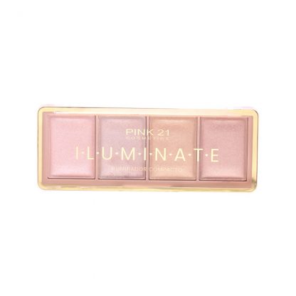 Paleta de Iluminador Iluminate Cor 1 Pink 21 CS-4012-1