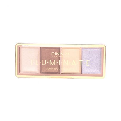 Paleta de Iluminador Iluminate Cor 2 Pink 21 CS-4012-2