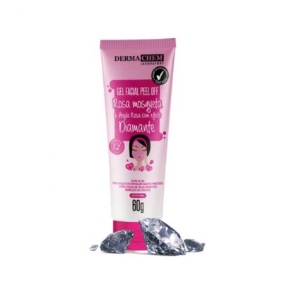 Gel Facial Peel Off Rosa Mosqueta e Argila Rosa Dermachem 5813