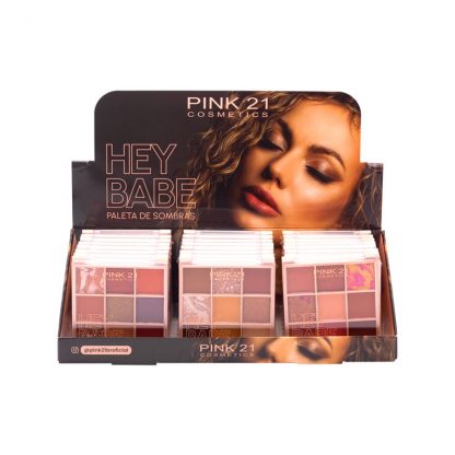 Paleta de Sombras Hey Babe Pink 21 CS-4257 Atacado