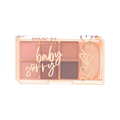 Paleta de Sombras e Iluminador Baby Sorry Cor 2 Pink 21 CS-4282-2