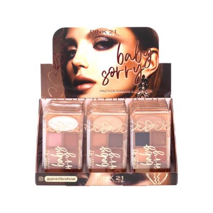 Paleta de Sombras e Iluminador Baby Sorry Pink 21 CS-4282 Atacado