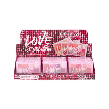 Paleta de Sombras Love Revolution Pink 21 CS-4288 Atacado