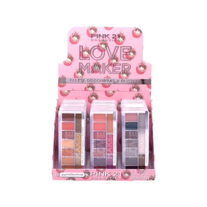 Paleta de Sombras Love Maker Pink 21 CS-4280 Atacado