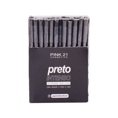 Lápis Para Olhos Preto Intenso Pink 21 CS-3761 Atacado