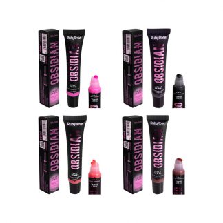 Lip Balm Jelly Jewell Obsidian Ruby Rose HB-7400 (kit 04un