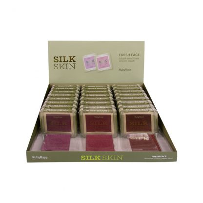 Fresh Face Cream Blush Silk Skin Grupo 2 Ruby Rose HB-F1000-G2 Atacado