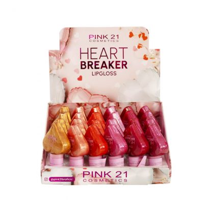 Lip Gloss Heart Breaker Cor A Pink 21 CS-3696-A Atacado