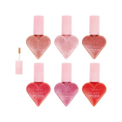 Lip Gloss Heart Breaker Cor B Pink 21 CS-3696-B Kit