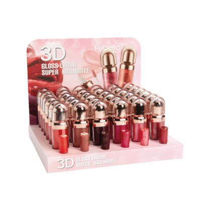 Gloss Labial 3D Super Brilhante Grupo B Febella LG-40514-B Atacado