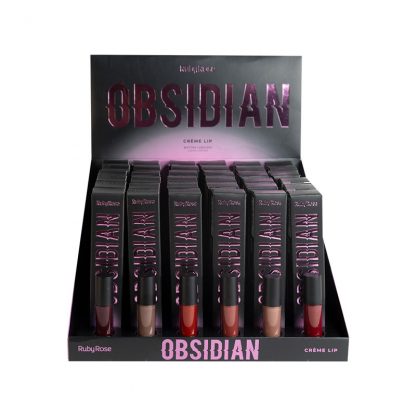 Batom Líquido Creme Lip Obsidian Ruby Rose HB-7100 Atacado