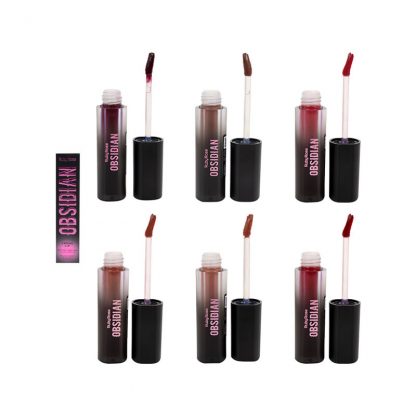 Batom Líquido Creme Lip Obsidian Ruby Rose HB-7100 Kit