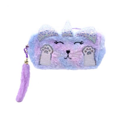 Necessaire Gato Pelúcia Pink 21 HB-87374-4