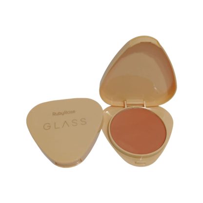 Blush Compacto Glass Cor GB10 Ruby Rose HB-6120-GB10