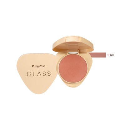 Blush Compacto Glass Cor GB20 Ruby Rose HB-6120-GB20