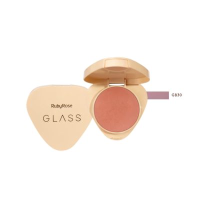 Blush Compacto Glass Cor GB30 Ruby Rose HB-6120-GB30